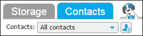 Contacts tab graphic