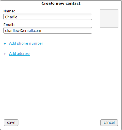 Create new contact in TackApp