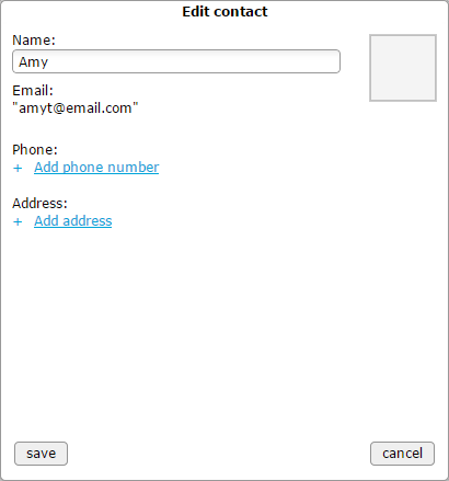 How to edit contact in TackApp graphic